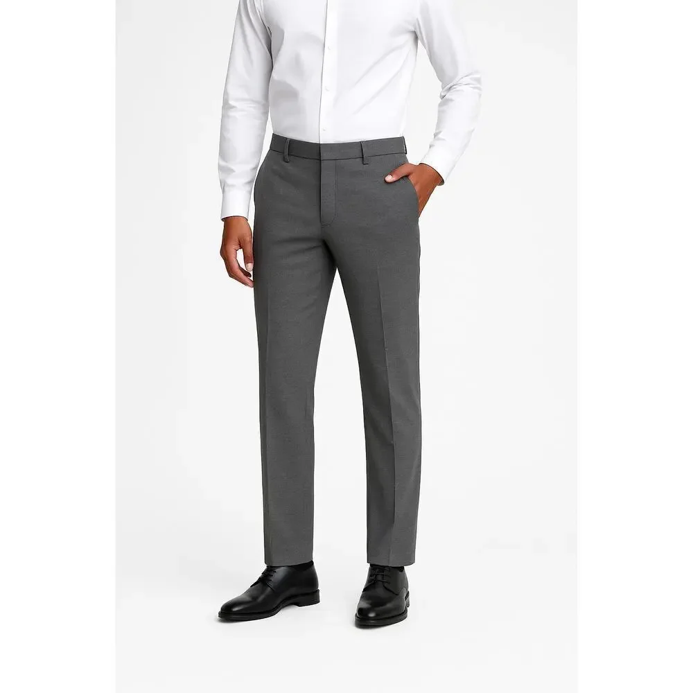 Theory Men’s Gray Dress Pants Size 32 High Density Knit Flat Front Slim Trousers